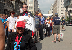 Advocates show support during the parade